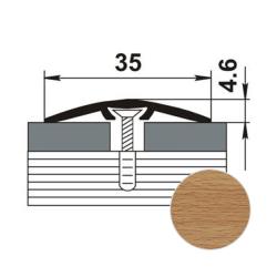 Профиль одноуровневый ЛУКА ПС 04-3 Бук натуральный 083 н 1,8 м
