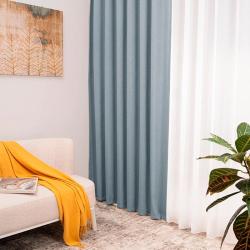 Штора LEGRAND Блэкаут сага Серо-голубой 180*260 см