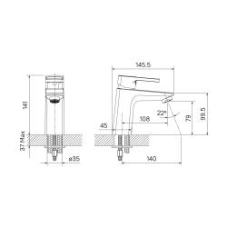 Смеситель для умывальника IDDIS Bild BILBL00i01 