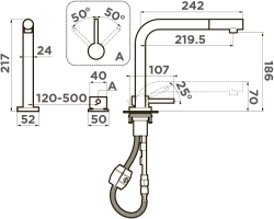 Смеситель для кухни OMOIKIRI Nara-S 4994371