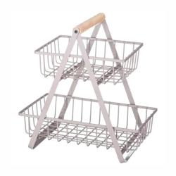 Корзина для фруктов с дер/руч 27.5*17.5*29см /917-123/