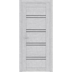 Дверное полотно LIST LX-2 бетон снежный остекленное 2000*700 мм