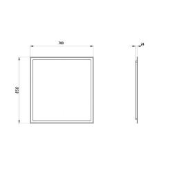 Зеркало АСБ-МЕБЕЛЬ Марика 70*85 см