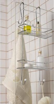 Полка для ванной PRIMANOVA двойная хром