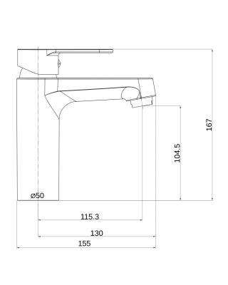 Смеситель для раковины ONE LIFE BY ORANGE OL28-301 Смеситель для раковины ONE LIFE BY ORANGE OL28-301