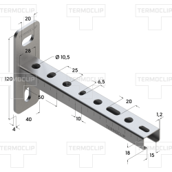 Консоль TERMOCLIP TCA 200 мм