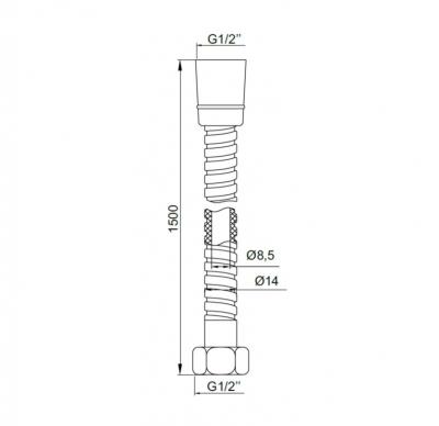 Шланг душевой IDDIS A5021115 