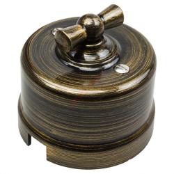 Выключатель ТМ МЕЗОНИНЪ Усадьба 1-2 клавиши бронза GE30401-36