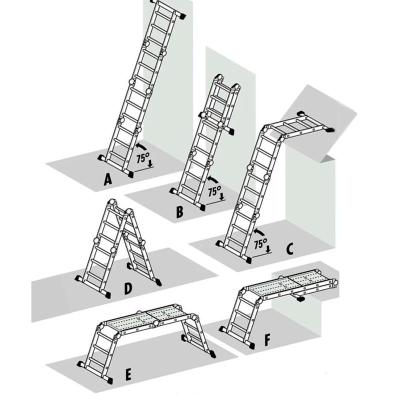 Лестница TARKO трансформер 4 х 3 ступеней