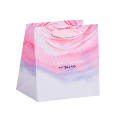 Пакет бум. 14*14*9см Цветочная нежность /3680977/Дарите Счастье/