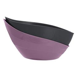 Горшок пластиковый BMC Гармония Сливовый, антрацит 1,5 л