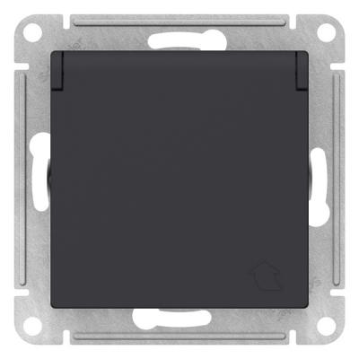 Механизм розетки сетевой SYSTEME ELECTRIC Atlas design карбон ATN001046