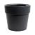 Горшок пластиковый ЛИВИНГРИН Протея Антрацит 16,6 л