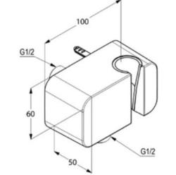 Шланговое подсоединение KLUDI A-QA 6556005-00