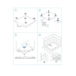 Комплект ножек RGW для поддона N-01 03230108-31