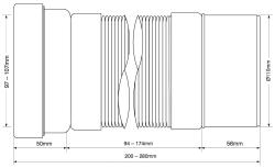 Труба фановая MCALPINE WC-F20P