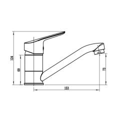 Смеситель для кухни VODA Reef RE15