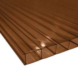 Поликарбонат сотовый Коричневый 6 мм