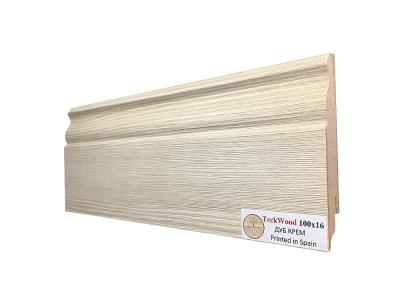 Плинтус ламинированный TECKWOOD Дуб крем 2150*100*16 мм
