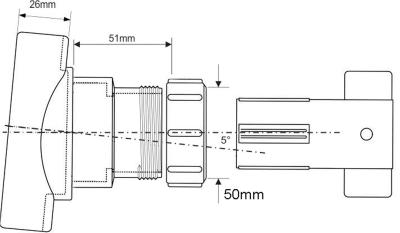 Адаптер переходной MCALPINE BOSSCONN110-50-GR
