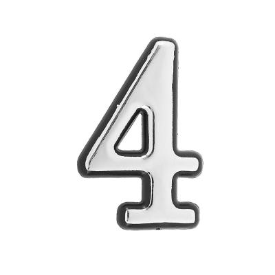 Цифра 4 АЛЛЮР хром 31*50 мм  Цифра 4 АЛЛЮР хром 31*50 мм