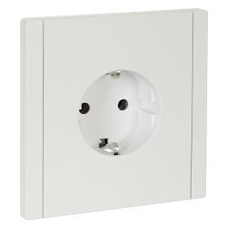 Розетка сетевая IEK Forte&Piano с заземлением белый FP-R11-16-1-K01