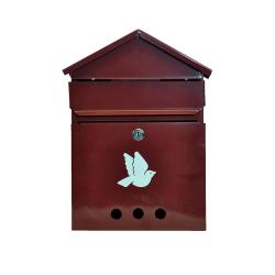 Ящик почтовый Голубь вишневый