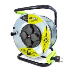 Удлинитель на катушке LUX PROFI 4 гнезда 25 м 74225
