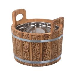 Шайка БАННЫЕ ШТУЧКИ Цветочный орнамент 10 л 33372