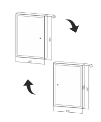 Зеркальный шкаф SILVER MIRRORS Киото Flip 60*80 см