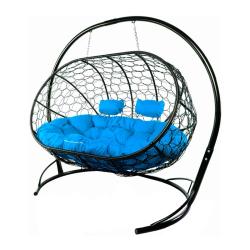 Кресло подвесное M-GROUP Лежебока Черный 214*184*113 см