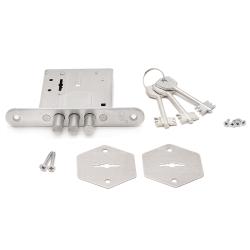 Замок врезной ПРОСАМ 8-4 Хром