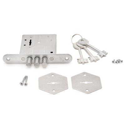 Замок врезной ПРОСАМ 8-4 Хром