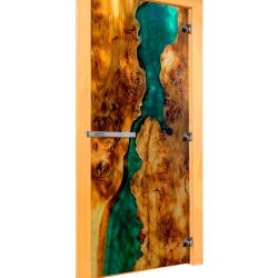 Дверь для бани DOORWOOD левое 1900*700 мм СЛЭБ-02