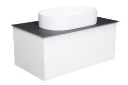 Тумба с раковиной LA FENICE Terra 80 Granit Black