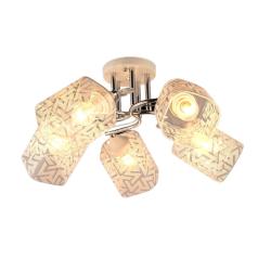 Люстра ЛАЙТ СФЕРА Mix 1058/5 Белый, хром