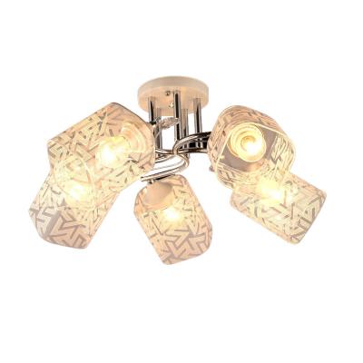 Люстра ЛАЙТ СФЕРА Mix 1058/5 Белый, хром