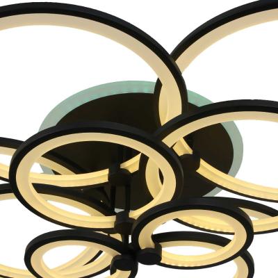 Люстра ЛАЙТ СФЕРА 3010/10 BK+RGB Черный