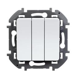 Механизм выключателя LEGRAND Inspiria 3 клавиши белый 673640