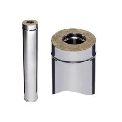 Дымоход-сэндвич FERRUM GS 30-50 AISI 430 0,5 мм 1 м 140/210 мм