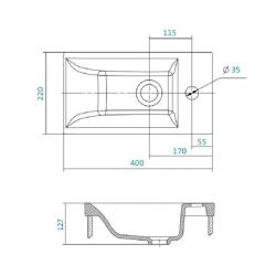 Тумба с раковиной АСБ-МЕБЕЛЬ Марко 40 
