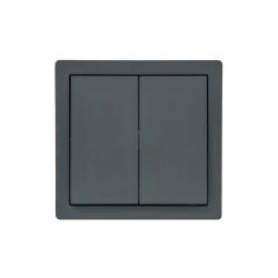 Выключатель LEZARD Leto 2 клавиши графит 752-3400-101