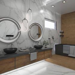 Плитка базовая KERLIFE Calacatta Silver 49 31,5*63 см