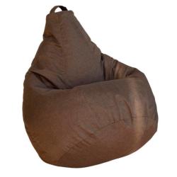 Кресло-мешок DREAMBAG Рогожка Коричневый 110*150 см