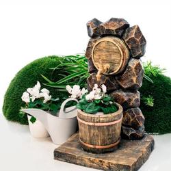 Умывальник ФАБРИКА ИНТЕРЬЕРНОЙ КОВКИ каменный бочонок