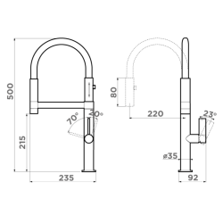 Смеситель для кухни OMOIKIRI Osaka-BN-WH 4994305
