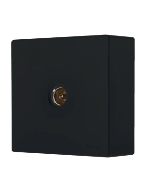 Розетка телевизионная LEZARD Leto TV черный бархат 752-4200-130