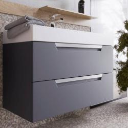 Тумба с раковиной AQWELLA Cube 90 серый