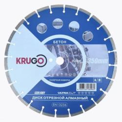 Диск отрезной KRUGO сегментный для бетона 350*25,4*3,2 мм