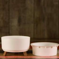 Горшок пластиковый BMC Грация прайм Пудровый 1,3 л